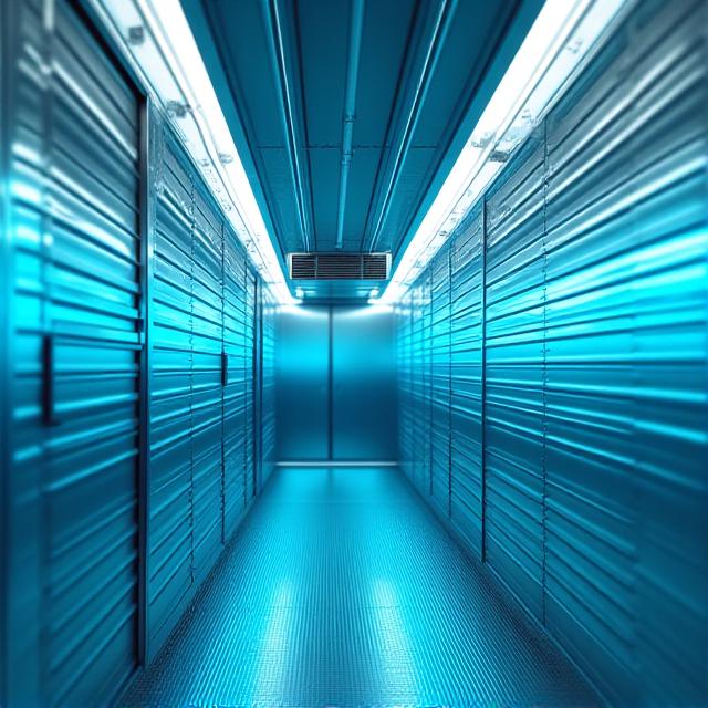 Modern Reefer trailer interior with digital temperature monitoring interface